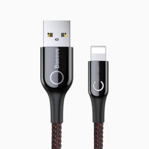 Дата кабель USB 2.0 AM to Lightning 1.0m 2A C-shaped Black Baseus (CALCD-01)