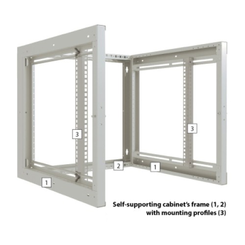 Шкаф настенный Zpas 15U 19" 600x600 Z-BOX (W-ZBOX6060-15S-011)