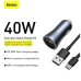 Зарядное устройство Baseus Golden Contactor Pro Dual Quick 1 USB QC 3.0 + Type-C PD (40W) Black (TZCCJD-0G)