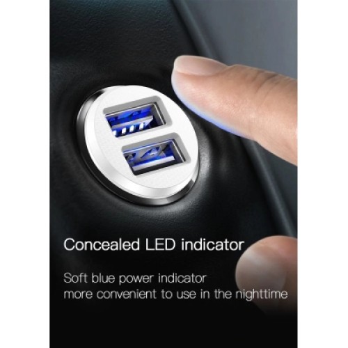 Зарядное устройство Baseus Grain Metal 3.1A/2USB White (CCALL-ML02) Зарядное устройство Baseus Grain Metal 3.1A/2USB White (CCALL-ML02)