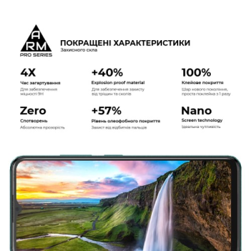 Стекло защитное Armorstandart Pro ZTE Blade A34 Black (ARM78902)