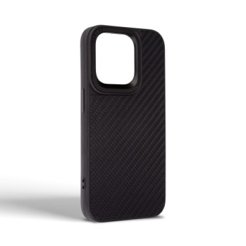 Чехол для мобильного телефона Harder Carbon Pattern Apple iPhone 15 Pro Black (ARM76777)