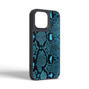 Чехол для мобильного телефона Harder Genuine Snake Apple iPhone 14 Pro Max Dark Blue (ARM76790)