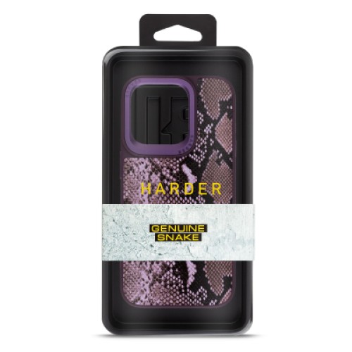 Чехол для мобильного телефона Harder Genuine Snake Apple iPhone 15 Pro Dark Purple (ARM76782)