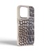 Чехол для мобильного телефона Harder Glamorous Croco Apple iPhone 14 Pro Grey Gold (ARM76770)
