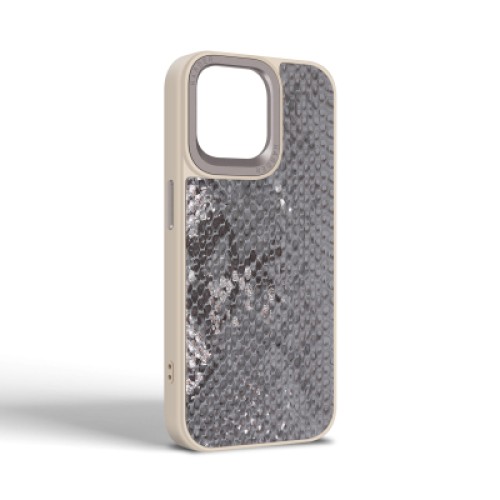 Чехол для мобильного телефона Harder Snake Pattern Apple iPhone 14 Pro Max Grey Silver (ARM76816)