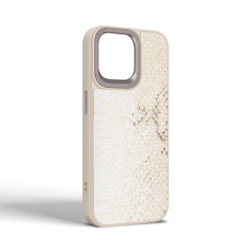 Чехол для мобильного телефона Harder Snake Pattern Apple iPhone 15 Pro Max White Cream (ARM76801)