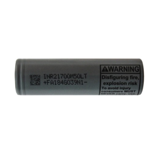 Аккумулятор 21700 5000mAh, 7.2(14.4)A, 4.2/3.69/2.5V, Gray LG (INR21700-M50LT / 26912)