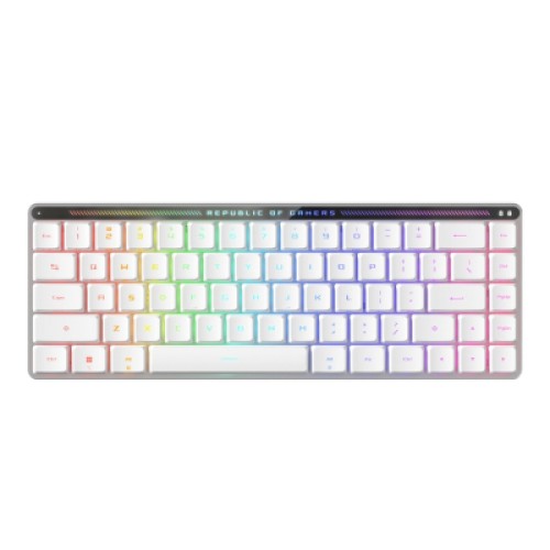 Клавиатура ASUS ROG Falchion RX Low Profile Red Wireless/Bluetooth/USB UA White (90MP03EC-BKMA10)