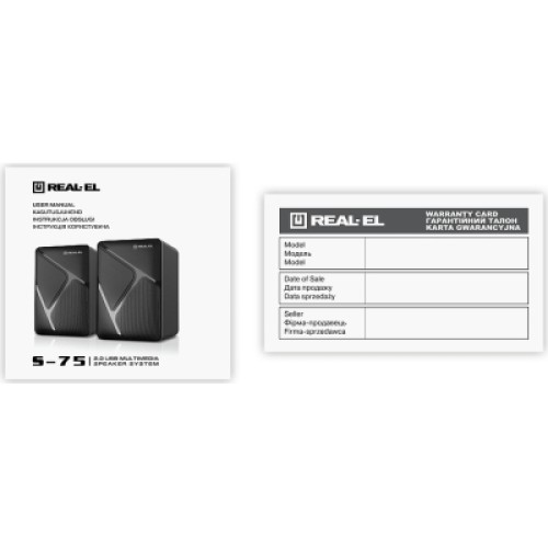 Акустическая система REAL-EL S-75 Black (EL121100015)