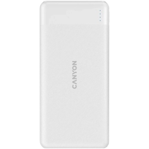 Батарея универсальная Canyon PB-109 10000 mAh PD/18W QC/3.0/20W White (CNE-CPB1009W)