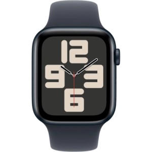 Смарт-годинник Apple Watch SE 2024 GPS 40mm Midnight Aluminium Case with Midnight Sport Band - M/L (MXE93QH/A)