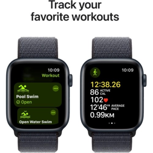 Смарт-часы Apple Watch SE 2024 GPS 40mm Midnight Aluminium Case with Ink Sport Loop (MXEA3QH/A)