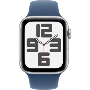 Смарт-годинник Apple Watch SE 2024 GPS 40mm Silver Aluminium Case with Denim Sport Band - M/L (MXED3QH/A)