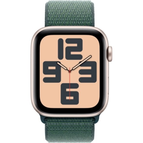 Смарт-часы Apple Watch SE 2024 GPS 40mm Starlight Aluminium Case with Lake Green Sport Loop (MXEH3QH/A)