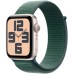 Смарт-часы Apple Watch SE 2024 GPS 40mm Starlight Aluminium Case with Lake Green Sport Loop (MXEH3QH/A)