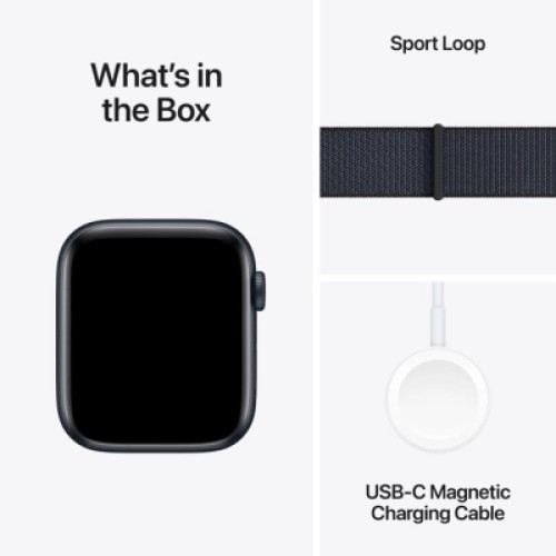 Смарт-часы Apple Watch SE 2024 GPS 44mm Midnight Aluminium Case with Ink Sport Loop (MXEP3QH/A)