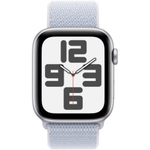 Смарт-годинник Apple Watch SE 2024 GPS 44mm Silver Aluminium Case with Blue Cloud Sport Loop (MXET3QH/A)