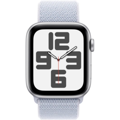 Смарт-часы Apple Watch SE 2024 GPS 44mm Silver Aluminium Case with Blue Cloud Sport Loop (MXET3QH/A)