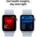 Смарт-часы Apple Watch SE 2024 GPS 44mm Silver Aluminium Case with Blue Cloud Sport Loop (MXET3QH/A)