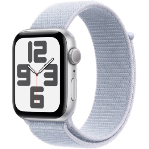 Смарт-часы Apple Watch SE 2024 GPS 44mm Silver Aluminium Case with Blue Cloud Sport Loop (MXET3QH/A)