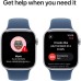 Смарт-часы Apple Watch Series 10 GPS 42mm Silver Aluminium Case with Denim Sport Band - S/M (MWWA3QH/A)