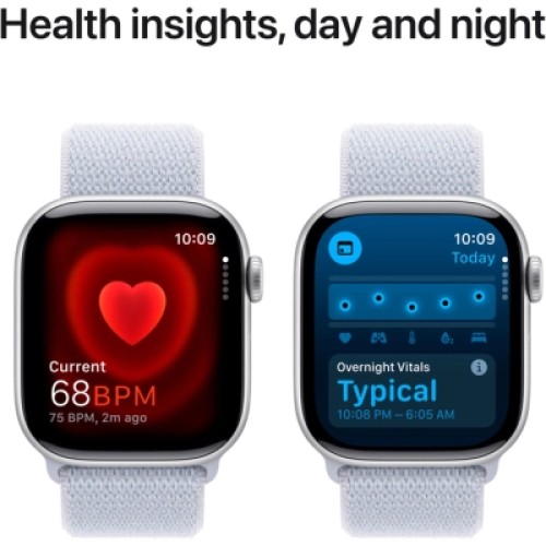 Смарт-часы Apple Watch Series 10 GPS 42mm Silver Aluminium Case with Blue Cloud Sport Loop (MWWD3QH/A)