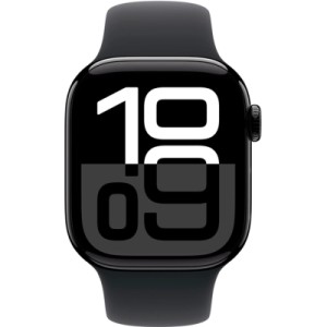 Смарт-годинник Apple Watch Series 10 GPS 42mm Jet Black Aluminium Case with Black Sport Band - M/L (MWWF3QH/A)