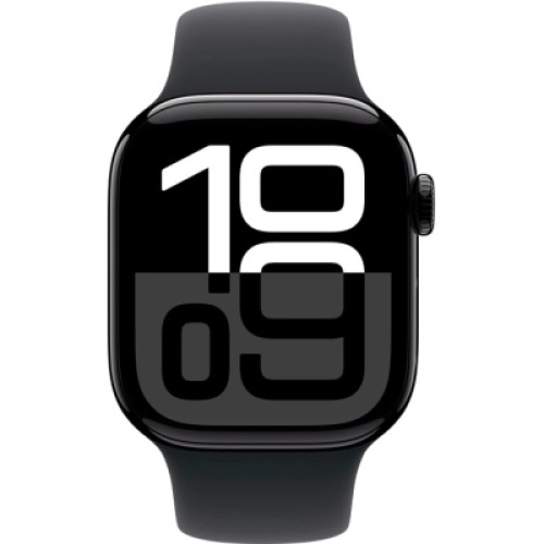 Смарт-часы Apple Watch Series 10 GPS 42mm Jet Black Aluminium Case with Black Sport Band - M/L (MWWF3QH/A)