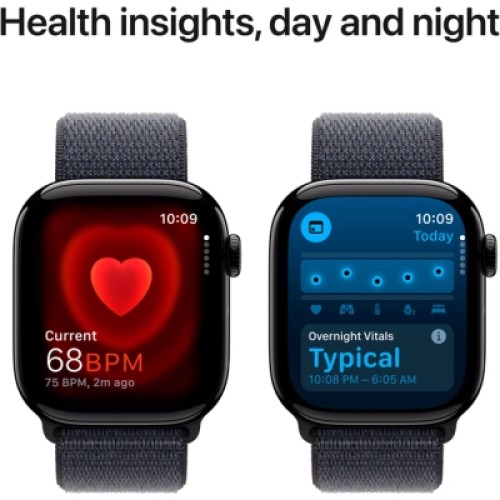 Смарт-часы Apple Watch Series 10 GPS 42mm Jet Black Aluminium Case with Ink Sport Loop (MWWG3QH/A)