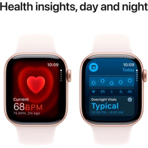 Смарт-часы Apple Watch Series 10 GPS 42mm Rose Gold Aluminium Case with Light Blush Sport Band - S/M (MWWH3QH/A)