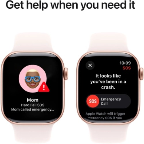 Смарт-часы Apple Watch Series 10 GPS 42mm Rose Gold Aluminium Case with Light Blush Sport Band - S/M (MWWH3QH/A)