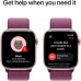 Смарт-часы Apple Watch Series 10 GPS 42mm Rose Gold Aluminium Case with Plum Sport Loop (MWWK3QH/A)