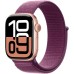 Смарт-часы Apple Watch Series 10 GPS 42mm Rose Gold Aluminium Case with Plum Sport Loop (MWWK3QH/A)