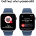 Смарт-часы Apple Watch Series 10 GPS 46mm Silver Aluminium Case with Denim Sport Band - S/M (MWWL3QH/A)