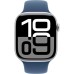 Смарт-часы Apple Watch Series 10 GPS 46mm Silver Aluminium Case with Denim Sport Band - M/L (MWWM3QH/A)