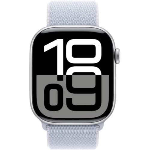 Смарт-часы Apple Watch Series 10 GPS 46mm Silver Aluminium Case with Blue Cloud Sport Loop (MWWN3QH/A)