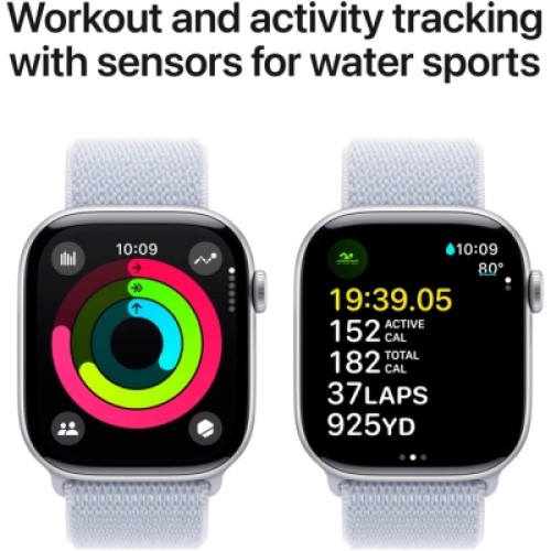 Смарт-часы Apple Watch Series 10 GPS 46mm Silver Aluminium Case with Blue Cloud Sport Loop (MWWN3QH/A)