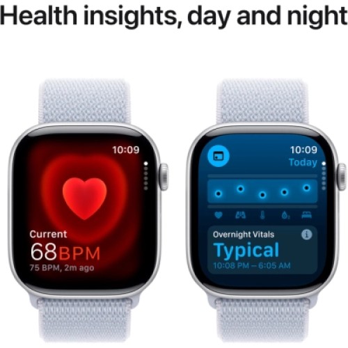 Смарт-часы Apple Watch Series 10 GPS 46mm Silver Aluminium Case with Blue Cloud Sport Loop (MWWN3QH/A)