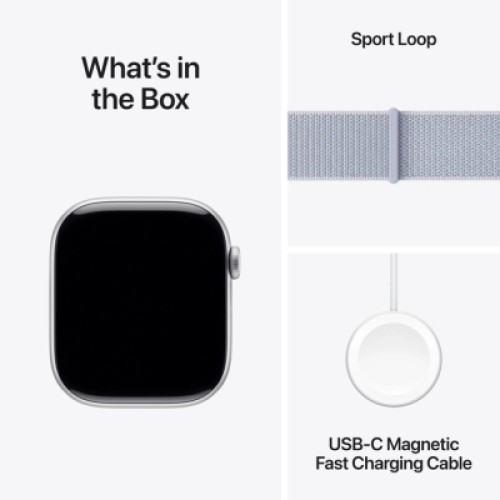 Смарт-часы Apple Watch Series 10 GPS 46mm Silver Aluminium Case with Blue Cloud Sport Loop (MWWN3QH/A)