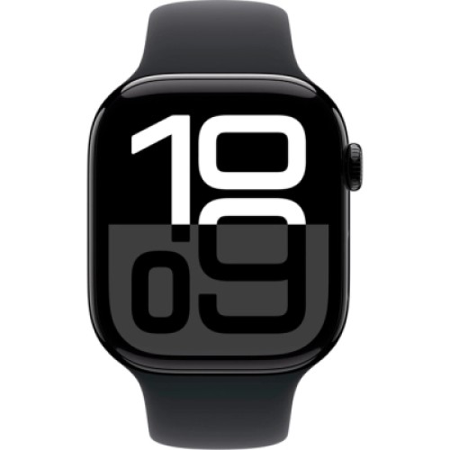 Смарт-часы Apple Watch Series 10 GPS 46mm Jet Black Aluminium Case with Black Sport Band - M/L (MWWQ3QH/A)