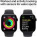 Смарт-часы Apple Watch Series 10 GPS 46mm Jet Black Aluminium Case with Black Sport Band - M/L (MWWQ3QH/A)