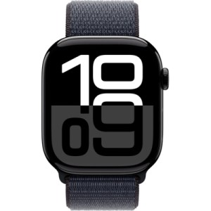 Смарт-годинник Apple Watch Series 10 GPS 46mm Jet Black Aluminium Case with Ink Sport Loop (MWWR3QH/A)