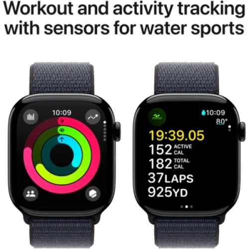 Смарт-часы Apple Watch Series 10 GPS 46mm Jet Black Aluminium Case with Ink Sport Loop (MWWR3QH/A)