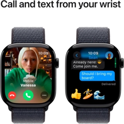 Смарт-часы Apple Watch Series 10 GPS 46mm Jet Black Aluminium Case with Ink Sport Loop (MWWR3QH/A)
