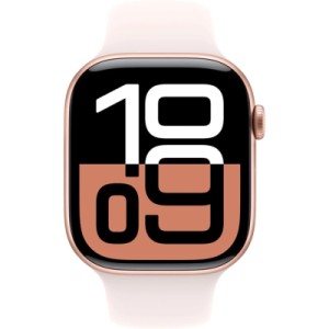 Смарт-годинник Apple Watch Series 10 GPS 46mm Rose Gold Aluminium Case with Light Blush Sport Band - S/M (MWWT3QH/A)