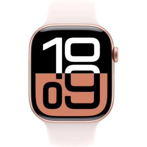 Смарт-часы Apple Watch Series 10 GPS 46mm Rose Gold Aluminium Case with Light Blush Sport Band - S/M (MWWT3QH/A)