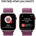 Смарт-часы Apple Watch Series 10 GPS 46mm Rose Gold Aluminium Case with Plum Sport Loop (MWWV3QH/A)