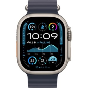 Смарт-часы Apple Watch Ultra 2 2024 GPS + Cellular 49mm Natural Titanium Case with Navy Ocean Band (MX4D3UL/A)