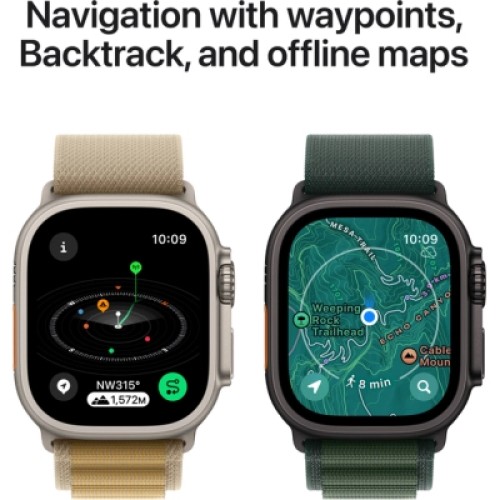 Смарт-часы Apple Watch Ultra 2 2024 GPS + Cellular 49mm Natural Titanium Case with Tan Alpine Loop - Large (MX4H3UL/A)